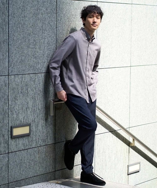 a.v.v（アーヴェヴェ）の「【イージーケア/累計1.5万枚】サンライト起毛ストレッチシャツ【洗濯機で洗える/蓄熱保湿】（シャツ/ブラウス・メンズ・ネイビー/ホワイト/ブラウン/ライトブルー・44/46/48/50/52）」の19枚目の写真