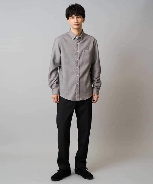 a.v.v（アーヴェヴェ）の「【イージーケア/累計1.5万枚】サンライト起毛ストレッチシャツ【洗濯機で洗える/蓄熱保湿】（シャツ/ブラウス・メンズ・ネイビー/ホワイト/ブラウン/ライトブルー・44/46/48/50/52）」の22枚目の写真