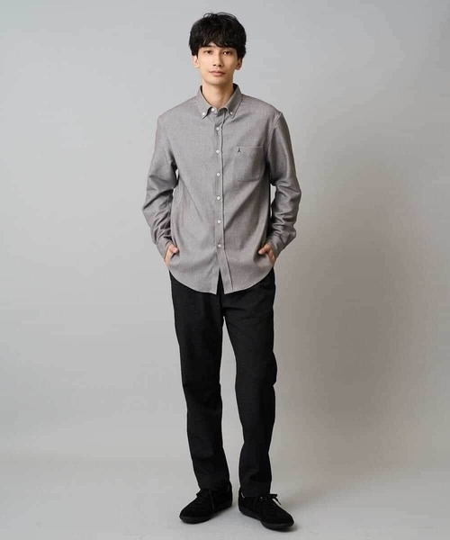 a.v.v（アーヴェヴェ）の「人気No1シャツ【イージーケア/累計1.5万枚】サンライト起毛ストレッチシャツ【洗濯機で洗える/蓄熱保湿】（シャツ/ブラウス・メンズ・ネイビー/ホワイト/ブラウン/ライトブルー・44/46/48/50/52）」の18枚目の写真