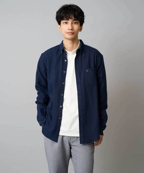 a.v.v(アーヴェヴェ)の「人気No1シャツ【イージーケア/累計1.5万枚】サンライト起毛ストレッチシャツ【洗濯機で洗える/蓄熱保湿】(シャツ/ブラウス・メンズ・ネイビー/ホワイト/ブラウン/ライトブルー・44/46/48/50/52)」の7枚目の写真