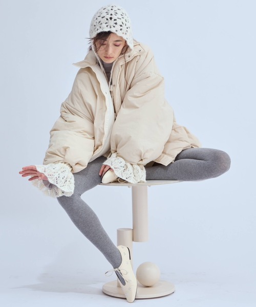Libra Cue（リブラ キュー）の「ポイントビジューシューズ（バレエシューズ・レディース・アイボリー/ブラック・MEDIUM/LARGE）」の21枚目の写真