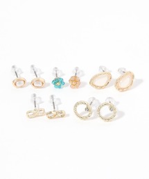 studio CLIP | 5セット花セットピアス(ピアス(両耳用))