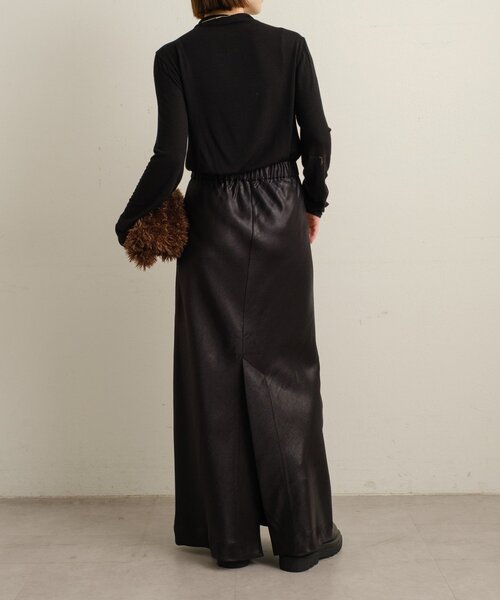 Omekashi（オメカシ）の「サテンイージースカート（スカート・レディース・ブラック/ピンク/オフホワイト・38/36）」の11枚目の写真