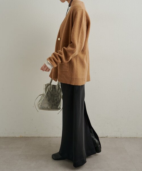 Omekashi（オメカシ）の「サテンイージースカート（スカート・レディース・ブラック/ピンク/オフホワイト・38/36）」の17枚目の写真