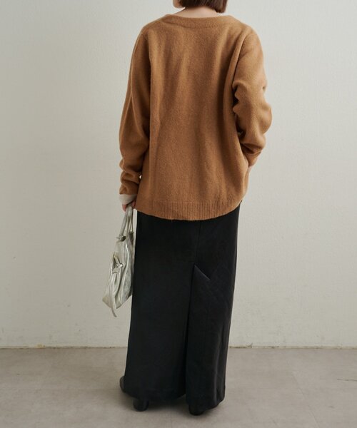 Omekashi（オメカシ）の「サテンイージースカート（スカート・レディース・ブラック/ピンク/オフホワイト・38/36）」の18枚目の写真