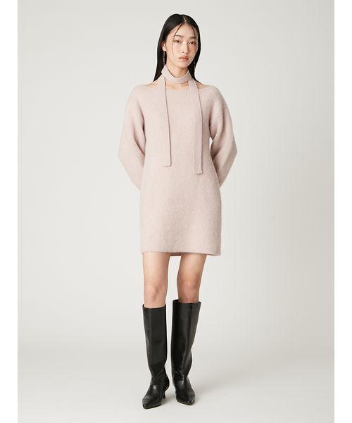 FRAY I.D（フレイアイディー）の「フォックスウールミニニットワンピース（ワンピース・レディース・レッド/ピンク/アイボリー/グレー・F）」の16枚目の写真