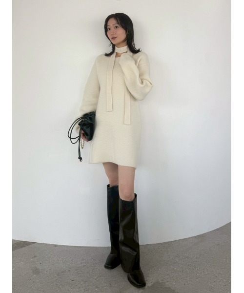 セール】フォックスウールミニニットワンピース（ワンピース）｜FRAY