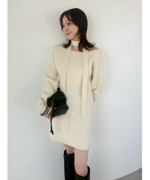 セール】フォックスウールミニニットワンピース（ワンピース）｜FRAY