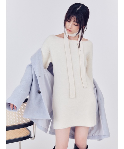 セール】フォックスウールミニニットワンピース（ワンピース）｜FRAY