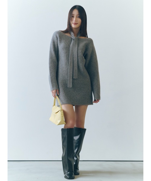 フォックスウールミニニットワンピース（ワンピース）｜FRAY I.D