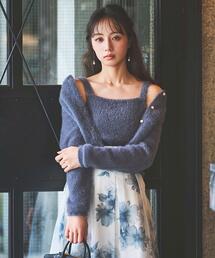 SWINGLE | フェザーニットアンサンブル(カーディガン/ボレロ)