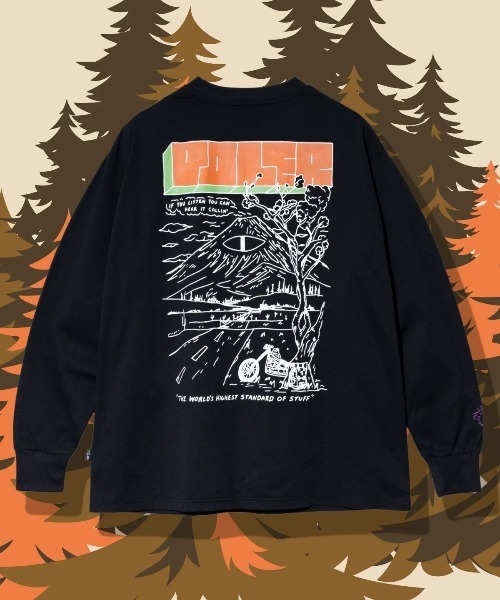 POLeR(ポーラー)の「POLeR/ポーラー POLeR×GSC HEAR IT CALLIN’ RELAX FIT L/STEE【GSC別注】(Tシャツ/カットソー・メンズ・ブラック/ベージュ・X-LARGE/MEDIUM/LARGE)」の1枚目の写真