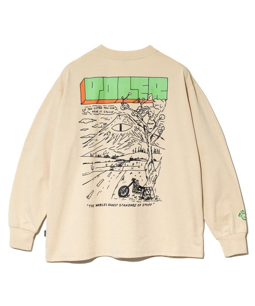 POLeR(ポーラー)の「POLeR/ポーラー POLeR×GSC HEAR IT CALLIN’ RELAX FIT L/STEE【GSC別注】(Tシャツ/カットソー・メンズ・ブラック/ベージュ・X-LARGE/MEDIUM/LARGE)」の9枚目の写真