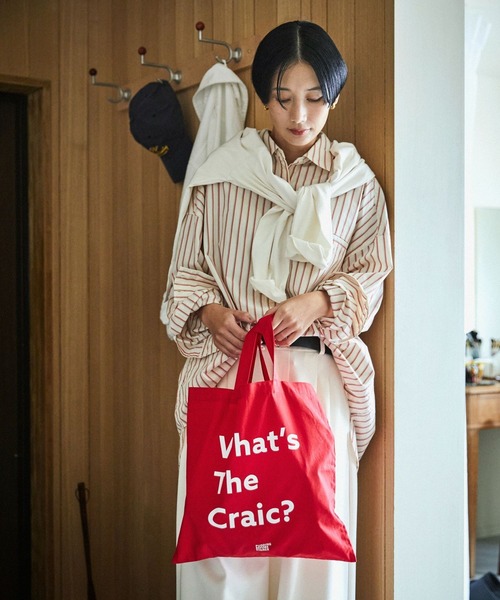 studio CLIP（スタディオクリップ）の「ショッピングトート《PUDDING BEFORE DINNER》（トートバッグ・レディース・ブルー・FREE）」の2枚目の写真