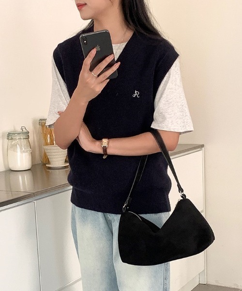 yuue' ( wear )（ユーイ）の「スウェードミニショルダーバッグ（ショルダーバッグ・レディース・ブラック/ブラウン/レオパード・FREE）」の5枚目の写真