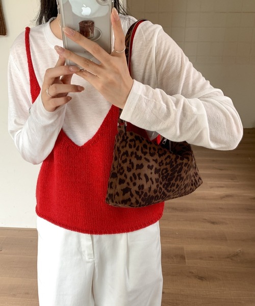 yuue' ( wear )（ユーイ）の「スウェードミニショルダーバッグ（ショルダーバッグ・レディース・ブラック/ブラウン/レオパード・FREE）」の13枚目の写真