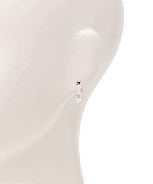 SHIPS（シップス）の「Luasifar:2ライン サークル ピアス（ピアス（両耳用）・レディース・シルバー・ONE SIZE）」の3枚目の写真