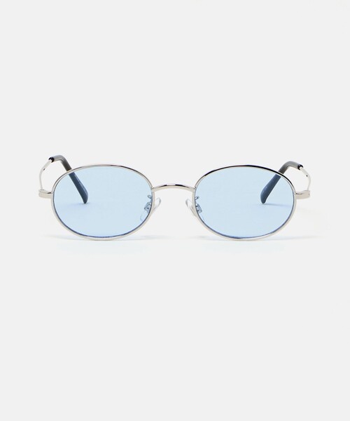 green label relaxing(グリーンレーベルリラクシング)の「GLR オーバル メタルフレーム ファッション用グラス(メガネ・メンズ・ダークグレー/ライトブルー・FREE)」の14枚目の写真