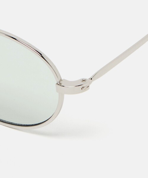 green label relaxing(グリーンレーベルリラクシング)の「GLR オーバル メタルフレーム ファッション用グラス(メガネ・メンズ・ダークグレー/ライトブルー・FREE)」の11枚目の写真