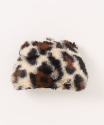 ammy.（エイミードット）の「【 ammy. / エイミードット 】 レオパード ファー がま口 コインケース（コインケース）」