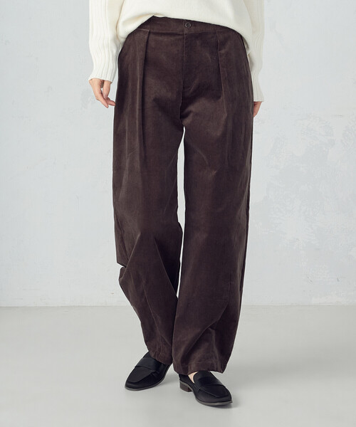 COMME CA ISM(コムサイズム)の「コーデュロイ カービーパンツ(その他パンツ・レディース・チャコール/ブラウン・LARGE/MEDIUM)」の1枚目の写真