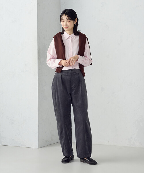 COMME CA ISM(コムサイズム)の「コーデュロイ カービーパンツ(その他パンツ・レディース・チャコール/ブラウン・LARGE/MEDIUM)」の5枚目の写真