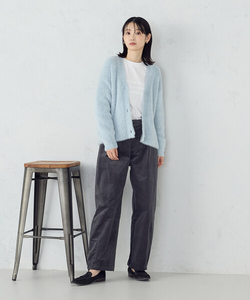 COMME CA ISM(コムサイズム)の「コーデュロイ カービーパンツ(その他パンツ・レディース・チャコール/ブラウン・LARGE/MEDIUM)」の8枚目の写真