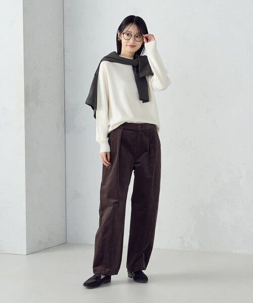 COMME CA ISM(コムサイズム)の「コーデュロイ カービーパンツ(その他パンツ・レディース・チャコール/ブラウン・LARGE/MEDIUM)」の12枚目の写真