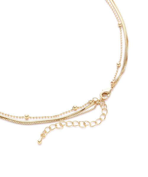 EDIT COLOGNE（エディットコロン）の「クリアトップ3連ネックレス（ネックレス・レディース・ゴールド・ﾌﾘ-）」の3枚目の写真