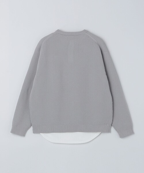 セール】【WEB限定】SHIPS: ヘンリーネック レイヤード ニット（ニット