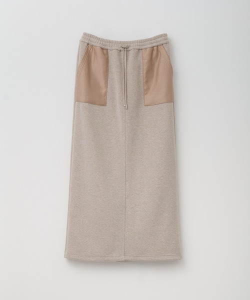 Muel Chic（ミュエルシック）の「Nicosia skirt   ニコシアスカート（スカート・レディース・ベージュ/ダークブラック/オフホワイト・FREE）」の6枚目の写真
