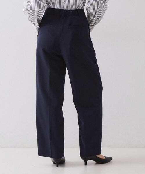 OPAQUE.CLIP（オペークドットクリップ）の「≪通勤・セレモニーセットアップ対応≫ ワイドパンツダブルクロス【洗濯機OK】（その他パンツ・レディース・ライトベージュ/ブラック/ネイビー・38/36/34/42/40）」の14枚目の写真