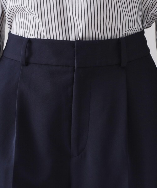 OPAQUE.CLIP（オペークドットクリップ）の「≪通勤・セレモニーセットアップ対応≫ ワイドパンツダブルクロス【洗濯機OK】（その他パンツ・レディース・ライトベージュ/ブラック/ネイビー・38/36/34/42/40）」の21枚目の写真