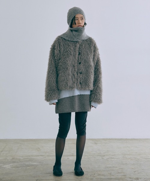 EN NEUME（エンノイム）の「Shaggy Faux Fur 2-Way Jacket（その他アウター・レディース・ブラウン/グレー/アイボリー・FREE）」の17枚目の写真