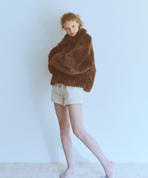 EN NEUME（エンノイム）の「Shaggy Faux Fur 2-Way Jacket（その他アウター・レディース・ブラウン/グレー/アイボリー・FREE）」の12枚目の写真