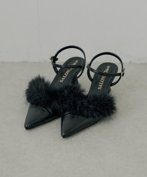 Chico(チコ)の「【SALON by Chico】ファーデザインパンプス(パンプス・レディース・ブラック/アイボリー・SMALL/MEDIUM/LARGE)」の9枚目の写真