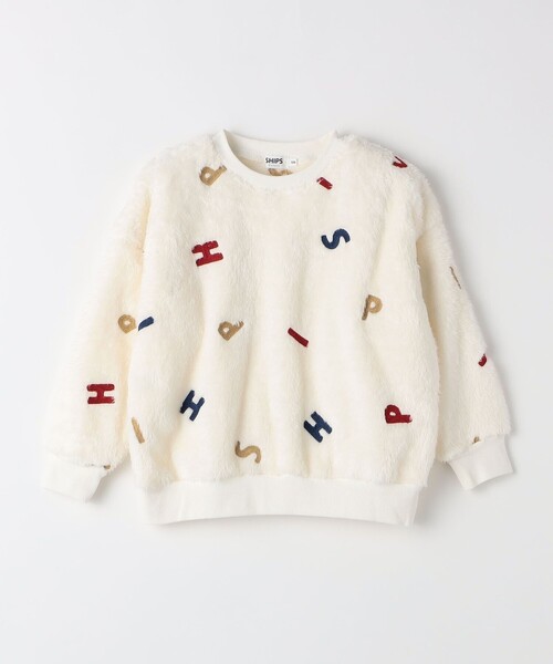 SHIPS Colors(シップス カラーズ)の「SHIPS Colors: 90~140cm /〈洗濯機可能〉 ロゴ刺繍 ボア スウェット◇(スウェット・キッズ・オフホワイト/ラベンダー・90/100/110/120/130/140)」の14枚目の写真