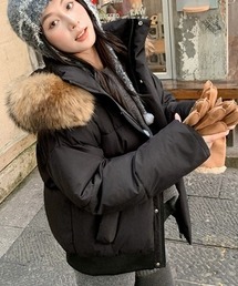 lilful（リルフル）の「【25年秋冬新作】ミックスファー オーバーサイズダウン（ダウンジャケット/コート・レディース）」