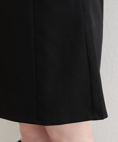 natural couture（ナチュラルクチュール）の「台形キュロットスカート（スカート・レディース・ブラック/チャコールグレー/グレー・FREE）」の13枚目の写真