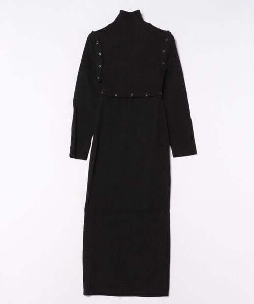 Cielo（シエロ）の「【Cielo/シエロ】2way lib onepiece / 2way リブワンピース（ワンピース・レディース・ブラック/ベージュ・FREE）」の3枚目の写真