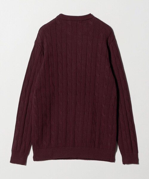 A DAY IN THE LIFE UNITED ARROWS(アデイインザライフユナイテッドアローズ)の「ケーブルニット-ウォッシャブル-<A DAY IN THE LIFE>(ニット/セーター・メンズ・ネイビー/ナチュラル/ワイン・L/M/S)」の10枚目の写真