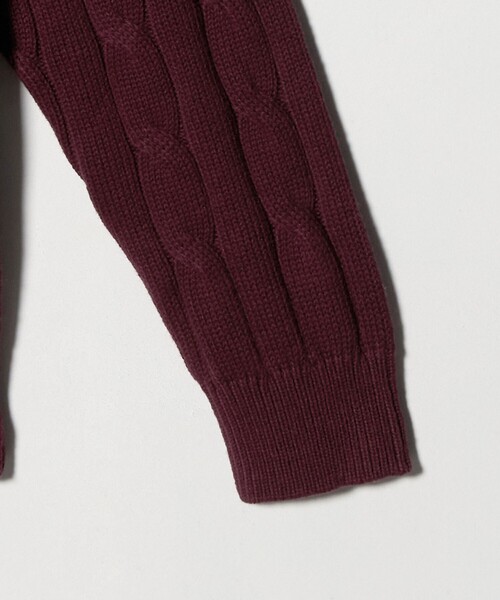 A DAY IN THE LIFE UNITED ARROWS(アデイインザライフユナイテッドアローズ)の「ケーブルニット-ウォッシャブル-<A DAY IN THE LIFE>(ニット/セーター・メンズ・ネイビー/ナチュラル/ワイン・L/M/S)」の12枚目の写真