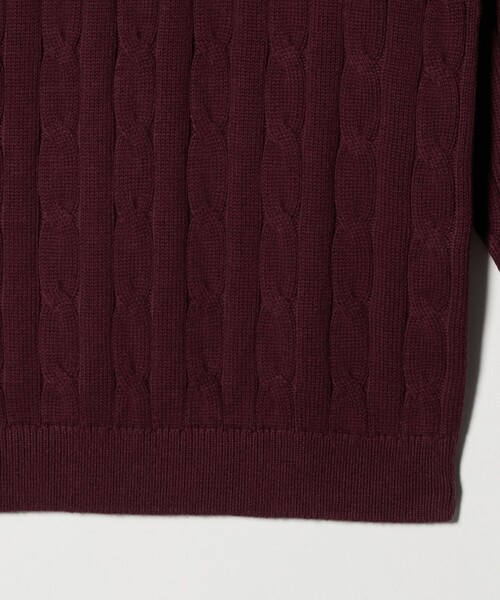A DAY IN THE LIFE UNITED ARROWS(アデイインザライフユナイテッドアローズ)の「ケーブルニット-ウォッシャブル-<A DAY IN THE LIFE>(ニット/セーター・メンズ・ネイビー/ナチュラル/ワイン・L/M/S)」の13枚目の写真
