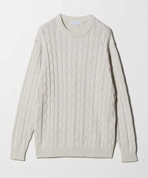 A DAY IN THE LIFE UNITED ARROWS(アデイインザライフユナイテッドアローズ)の「ケーブルニット-ウォッシャブル-<A DAY IN THE LIFE>(ニット/セーター・メンズ・ネイビー/ナチュラル/ワイン・L/M/S)」の18枚目の写真