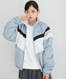 QUNTSTYLE（キュントスタイル）の「スタンド衿リバーシブルボアジャケット（ブルゾン・キッズ）」