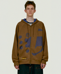 TEKET（テケット）の「Dot-Com Zip-Up Hoodie Brown（パーカー）」