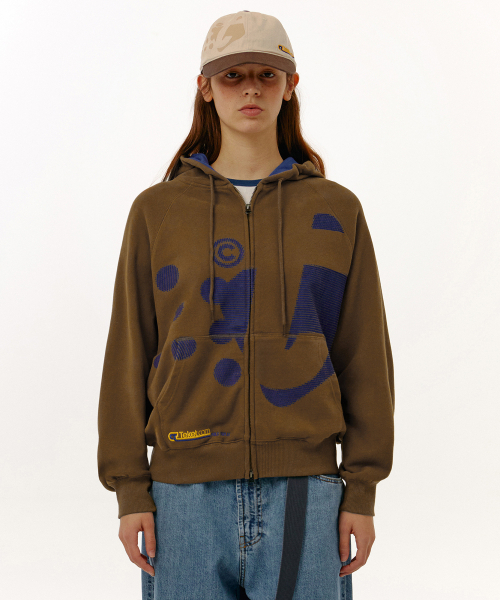 TEKET(テケット)の「Dot-Com Zip-Up Hoodie Brown(パーカー・メンズ・その他・SMALL/MEDIUM/LARGE)」の2枚目の写真