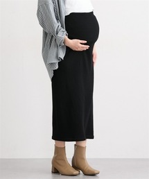 QUNTSTYLE（キュントスタイル）の「【産前・産後】あったか裏起毛リブ　のび～るスリットスカート（マタニティウェア/グッズ）」