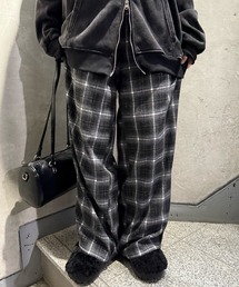 Figments | チェックワイドパンツ(その他パンツ)