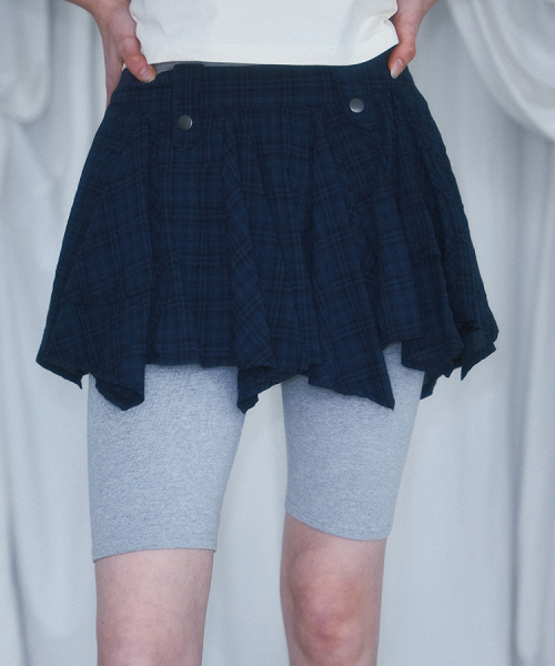 ROSEFRANTZ（ロゼフランツ）の「Check Drop Mini Skirt [Navy]（スカート・レディース・ネイビー・SMALL/MEDIUM）」の2枚目の写真
